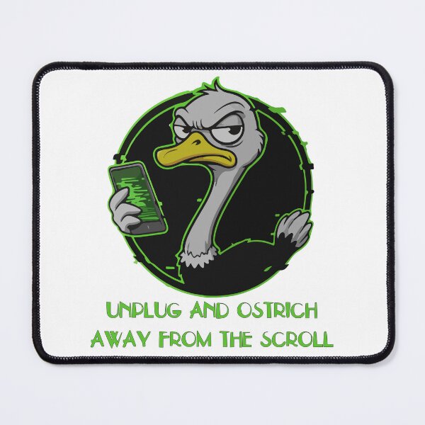 Item preview, Scrolling Ostrich designed and sold by SineCreatives.