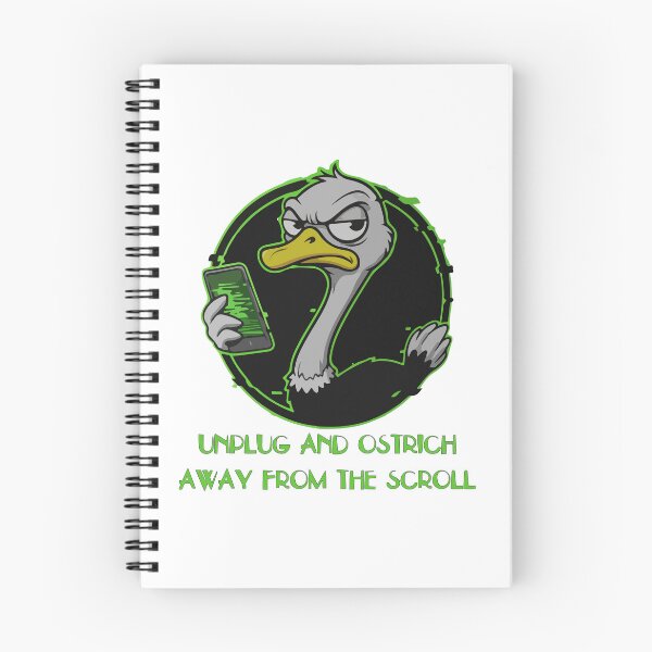 Item preview, Scrolling Ostrich designed and sold by SineCreatives.