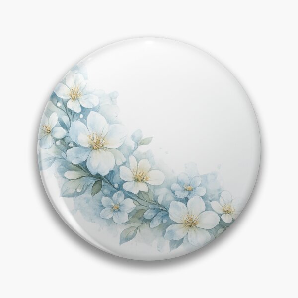 Item preview, Blue Watercolor Bloom Cascade – Soft Sky Floral Seamless Pattern: Type 2 designed and sold by Artist Bishhnu Banerji.