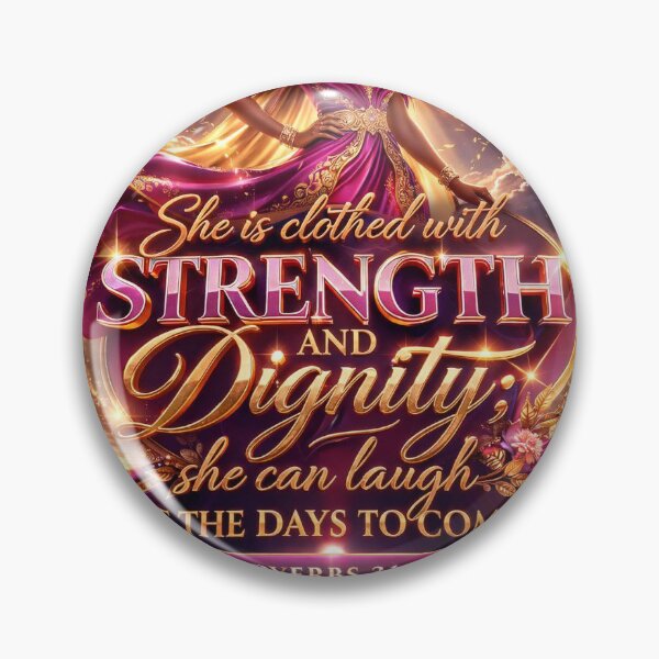 Item preview, Virtuous Woman – Proverbs 31:25 Christian Wall Art designed and sold by She Builds Wealth By Kala .