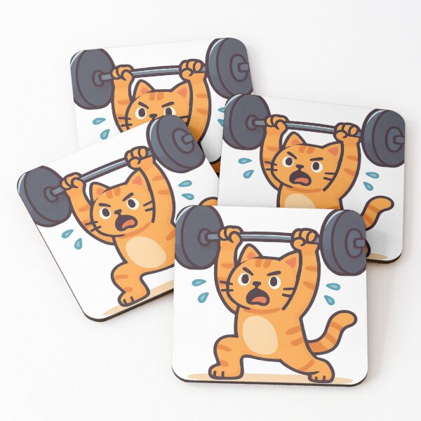 Item preview, Gym Cat designed and sold by Sparrow works.