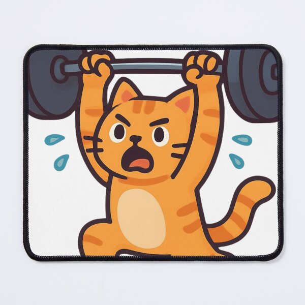 Item preview, Gym Cat designed and sold by Sparrow works.