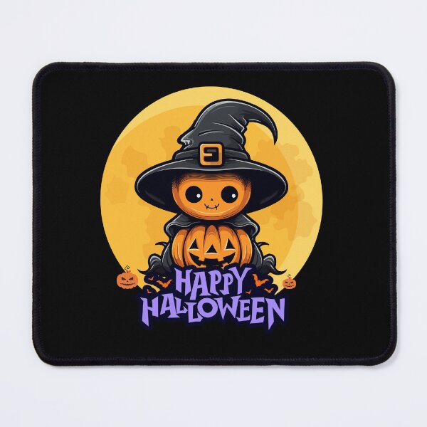 Item preview, Happy Halloween Cute Pumpkin Witch Hat Kawaii Spooky Season Design designed and sold by Electromartprint.