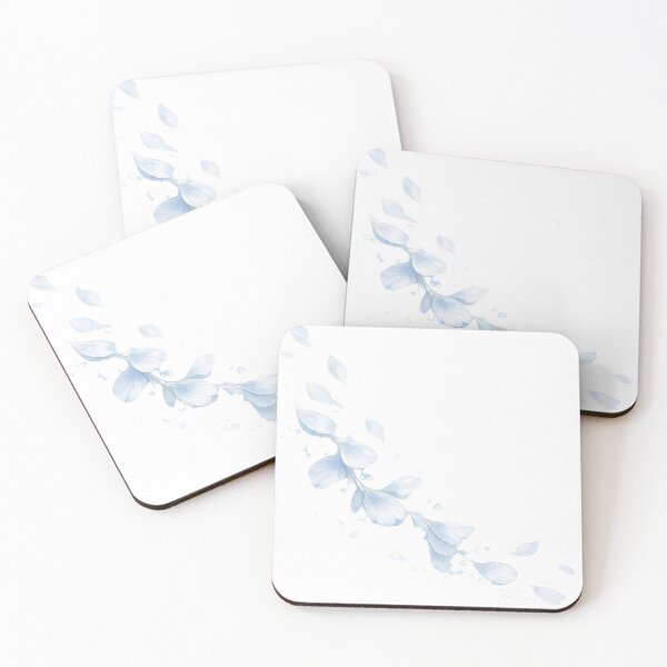 Item preview, Blue Petal Shower – Romantic Watercolor Drift Art designed and sold by Artist Bishhnu Banerji.