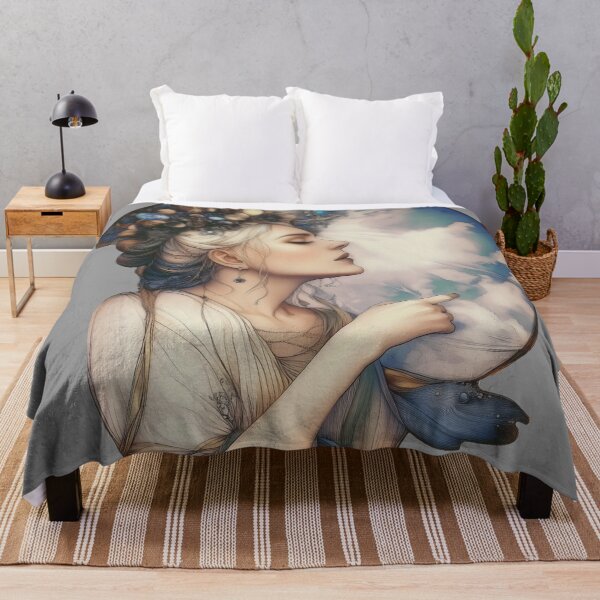 Item preview, Ethereal Woman Clouds in Dreamlike Sky designed and sold by Shoot-The-Moon.
