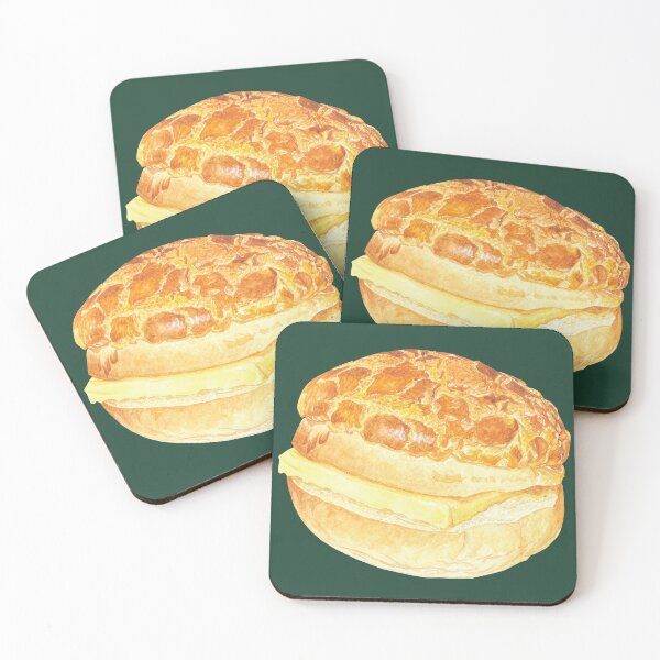 Item preview, Traditional Asian Food - Pineapple Polo Bun designed and sold by Alicia Chee.