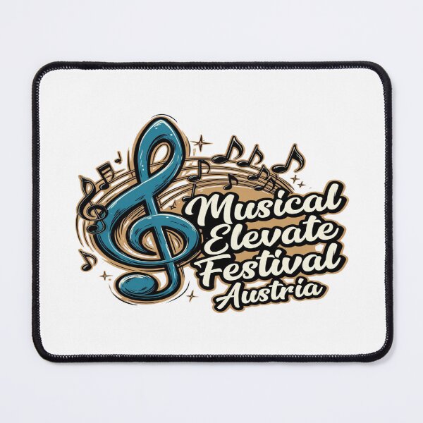 Item preview, Musical Elevate Festival Austria - Vintage Treble Clef Art designed and sold by Sushikidsntod.