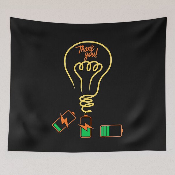 Item preview, Neon Thank You Light Bulb – Energy Gratitude Design designed and sold by Aquarius-club.