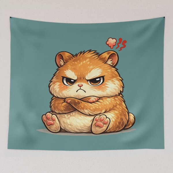 Item preview, Angry Cute Hamster designed and sold by Ivy-Triggs.
