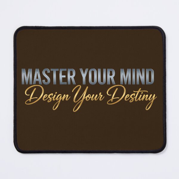 Item preview, Master Your Mind Design Your Destiny Metallic Gold Typography designed and sold by dreephic22.