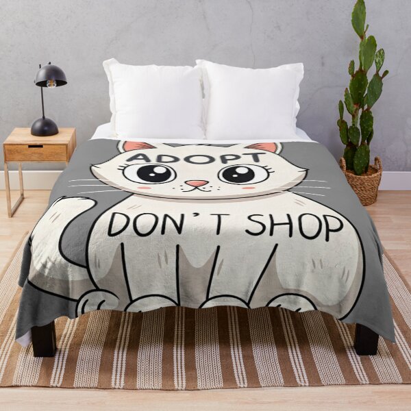 Item preview, Adopt Don’t Shop – Cute Cat Adoption Awareness Art designed and sold by Artiviose.