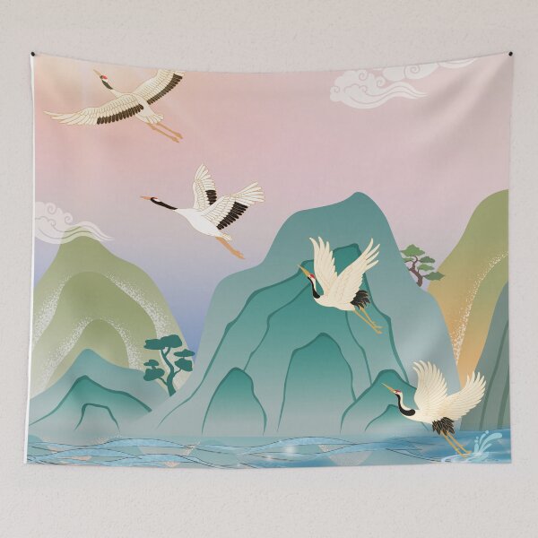 Item preview, Cranes in the morning light designed and sold by mycreastyle.