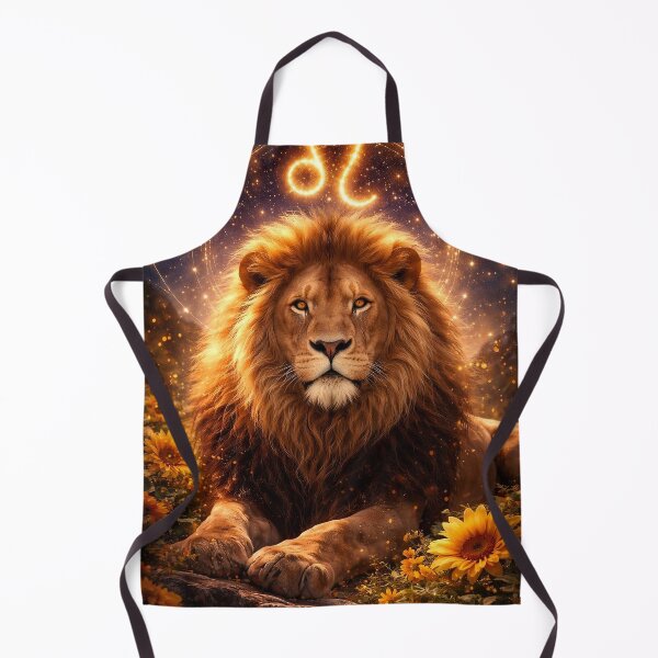 Item preview, Majestic Golden Celestial Lion Profile designed and sold by Zodiac Celestial Art.