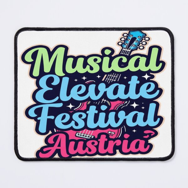 Item preview, Musical Elevate Festival Austria - Neon Electric Guitar Art designed and sold by Sushikidsntod.