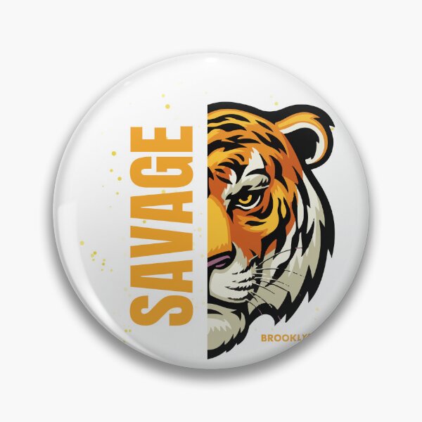 Item preview, Savage Tiger Face Brooklyn Streetwear Wild Animal Graphic Design designed and sold by Electromartprint.
