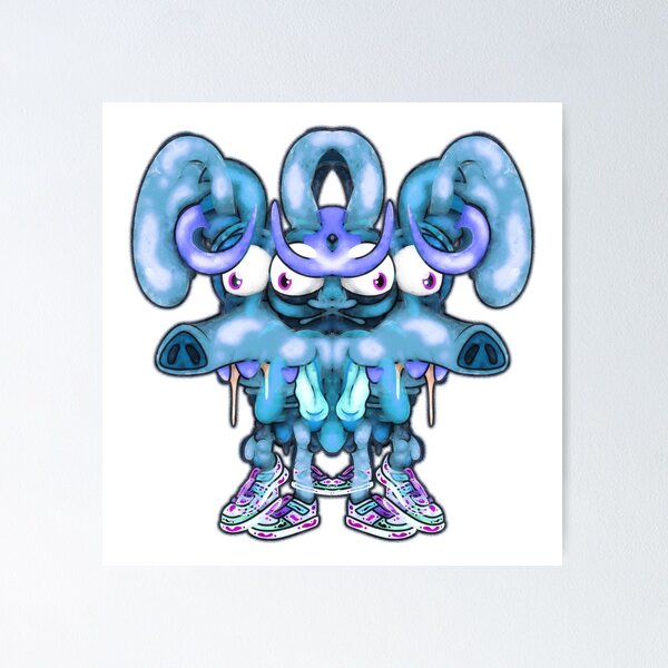Item preview, Creature #48B - Dog with sneakers remix designed and sold by liquid-print.