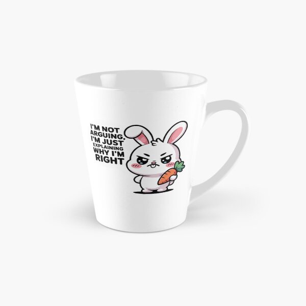 Item preview, I'm Not Arguing I'm Just Explaining – Funny Angry Bunny Kawaii Sticker designed and sold by Ashley critters.