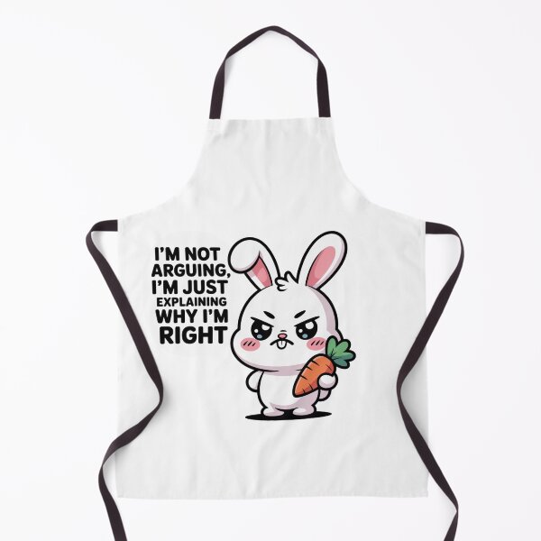 Item preview, I'm Not Arguing I'm Just Explaining – Funny Angry Bunny Kawaii Sticker designed and sold by Ashley critters.