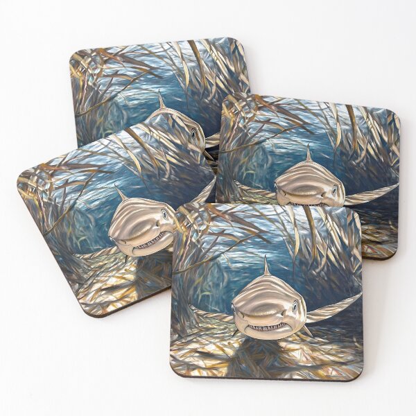 Item preview, Shark Swimming Through Aquatic Foliage designed and sold by Shoot-The-Moon.