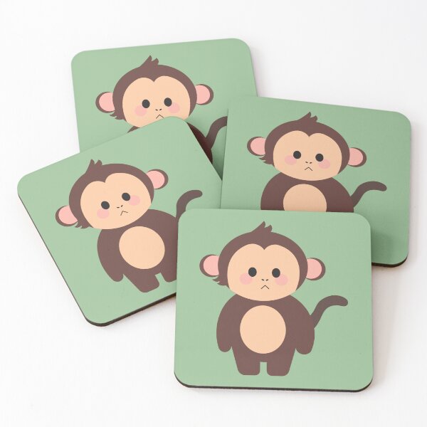 Item preview, Tired Monkey Aesthetic – Funny Mood Animal Art designed and sold by Yesss-Mau.