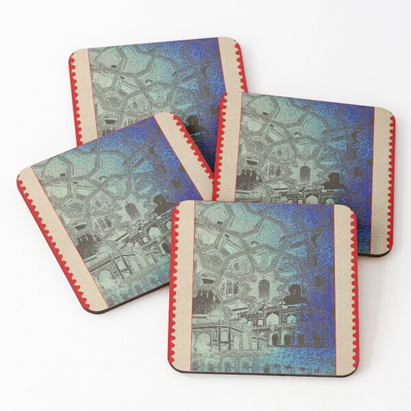 Item preview, Delhi City of Heart Vintage Stamp Art designed and sold by Kr1motion.
