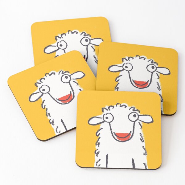 Item preview, Sheep with bubble eyes and red nose designed and sold by 516 Studio.