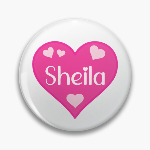 Item preview, Sheila Name Pink Heart  designed and sold by Jeallan Designs.