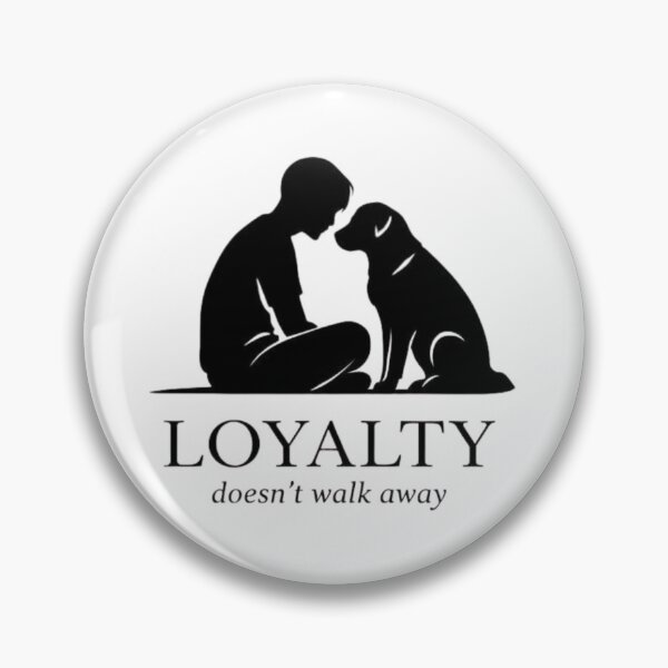 Item preview, Loyalty Doesn’t Walk Away – Emotional Dog & Human Silhouette Design designed and sold by bazstees54.