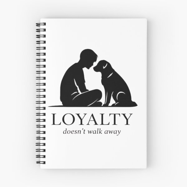 Item preview, Loyalty Doesn’t Walk Away – Emotional Dog & Human Silhouette Design designed and sold by bazstees54.