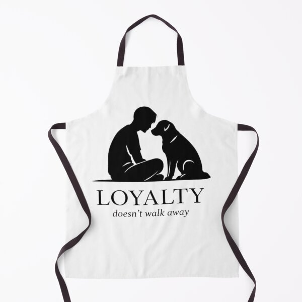 Item preview, Loyalty Doesn’t Walk Away – Emotional Dog & Human Silhouette Design designed and sold by bazstees54.