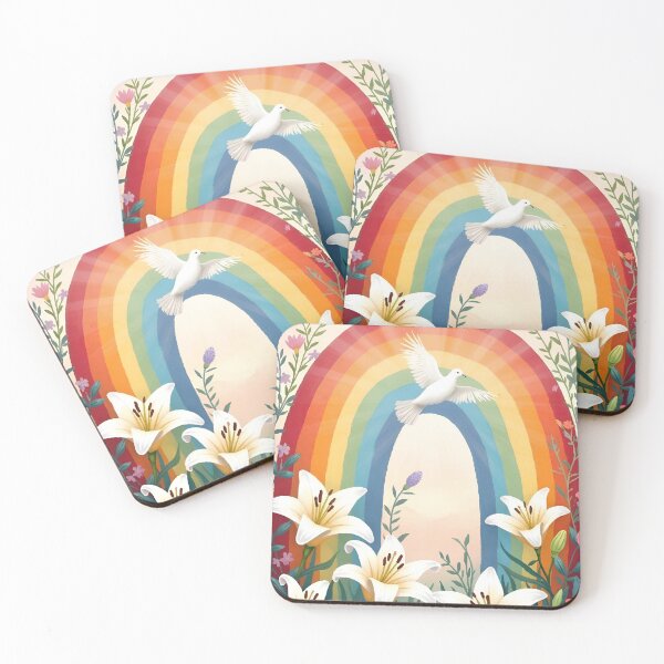 Item preview, Christian Easter Dove & Rainbow Peace and Promise designed and sold by Debbie Schulte.