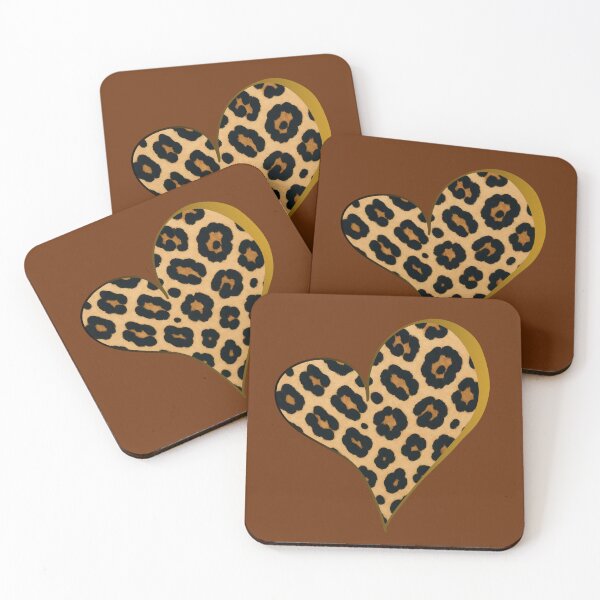 Item preview, Heart with a leopard print, illustration designed and sold by Newprojectart.
