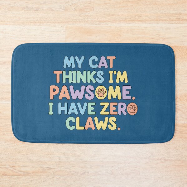 Item preview, Pawsome Cat Logic Funny Typography designed and sold by dreephic22.
