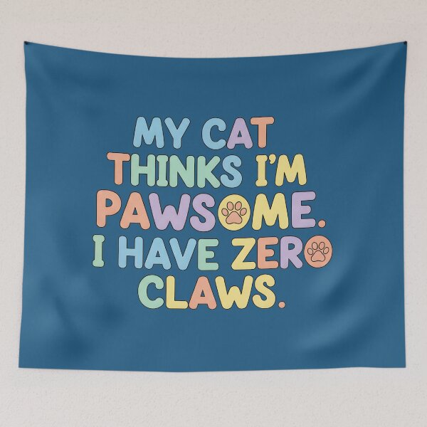 Item preview, Pawsome Cat Logic Funny Typography designed and sold by dreephic22.