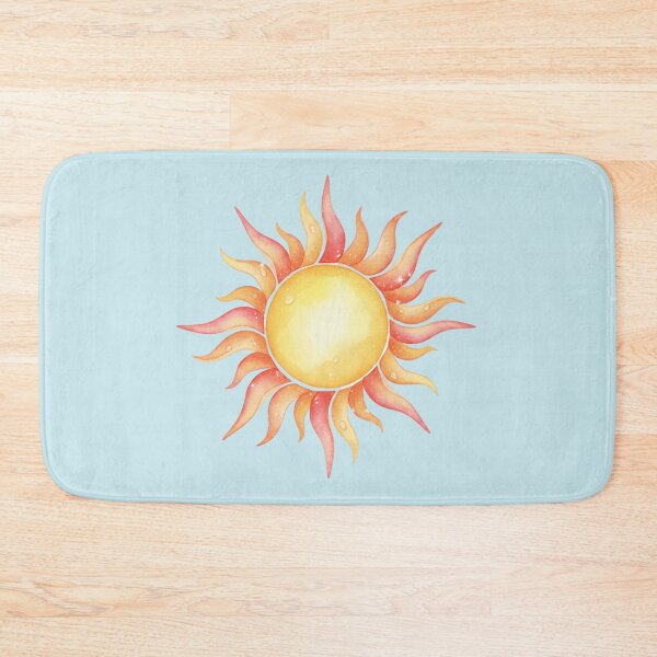 Item preview, Radiant Watercolor Sun – Warm Celestial Boho Art designed and sold by SunnyIris.