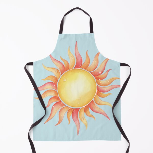 Item preview, Radiant Watercolor Sun – Warm Celestial Boho Art designed and sold by SunnyIris.