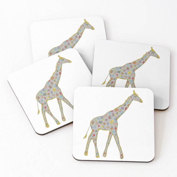 Item preview, Giraffe Wall Art Print — Minimalist Wildlife Art designed and sold by iampaulmorris.