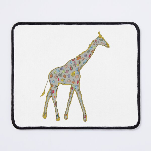 Item preview, Giraffe Wall Art Print — Minimalist Wildlife Art designed and sold by iampaulmorris.