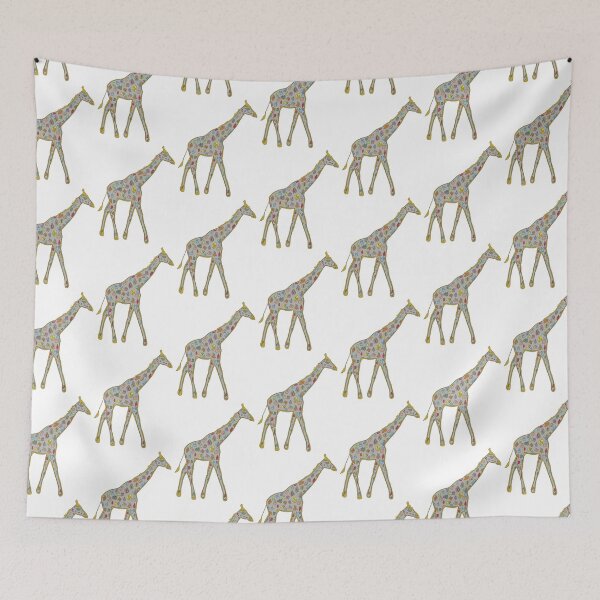 Item preview, Giraffe Wall Art Print — Minimalist Wildlife Art designed and sold by iampaulmorris.