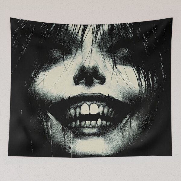 Item preview, Dark Scary Unique Face for Horror Fans designed and sold by Shoot-The-Moon.