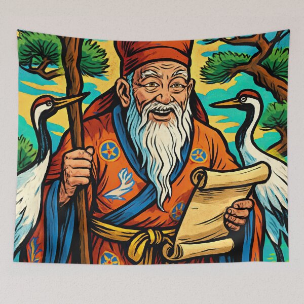 Item preview, Jurojin, Japanese God of Longevity | Comics - Cartoon style designed and sold by ComicsFactory.
