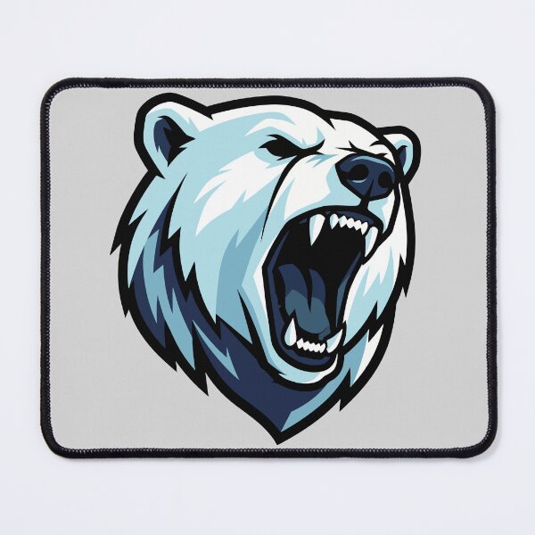 Item preview, Roaring Polar Bear Winter Wildlife designed and sold by KeremYurtseven.