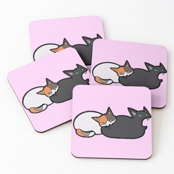 Item preview, two cute cats sticker designed and sold by AI Art Cafe.
