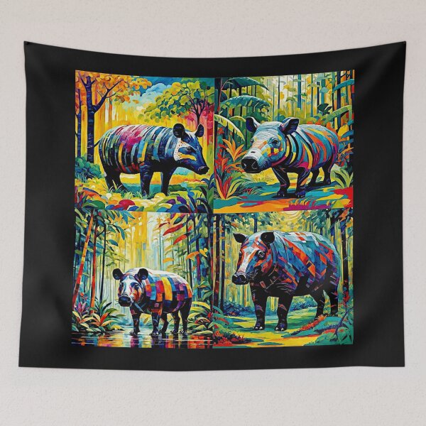 Item preview, Surreal Tapir in Vibrant Rain Forest Bulk designed and sold by Helios Be. Lavsh.