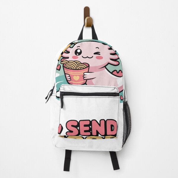 Item preview, Send Noods – Funny Cute Axolotl Ramen Kawaii Sticker designed and sold by Ashley critters.