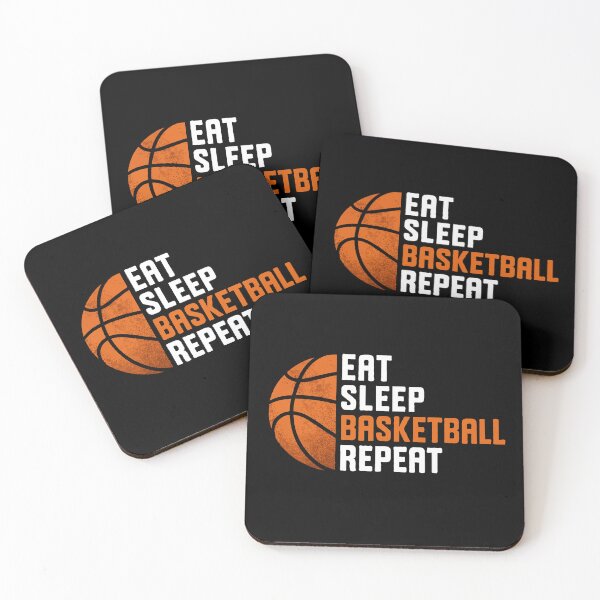 Item preview, Eat Sleep Basketball Repeat – Motivational Basketball Quote Design for Players, Athletes & Hoop Fans designed and sold by BrainBubbleArt.