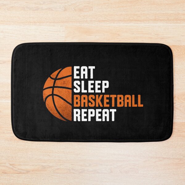 Item preview, Eat Sleep Basketball Repeat – Motivational Basketball Quote Design for Players, Athletes & Hoop Fans designed and sold by BrainBubbleArt.