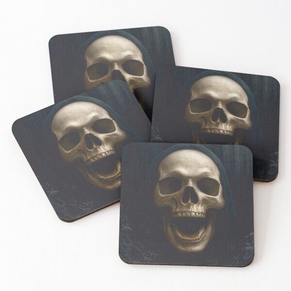 Item preview, Dark Hooded Skull Emerging From Shadows designed and sold by Shoot-The-Moon.