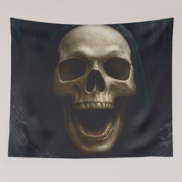 Item preview, Dark Hooded Skull Emerging From Shadows designed and sold by Shoot-The-Moon.