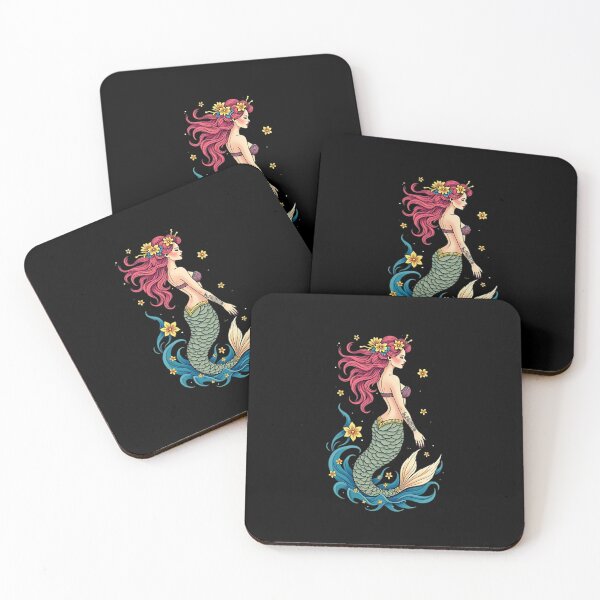 Item preview, Neo Traditional Mermaid Tattoo Design designed and sold by macadolie.
